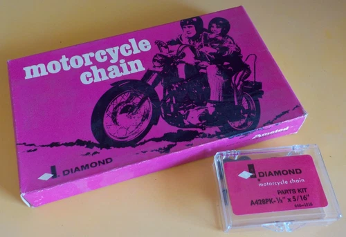 Kawasaki KLT 110 Rear Chain & Repair Kit 428 100 link Diamond USA."Non O Ring" - Picture 1 of 7