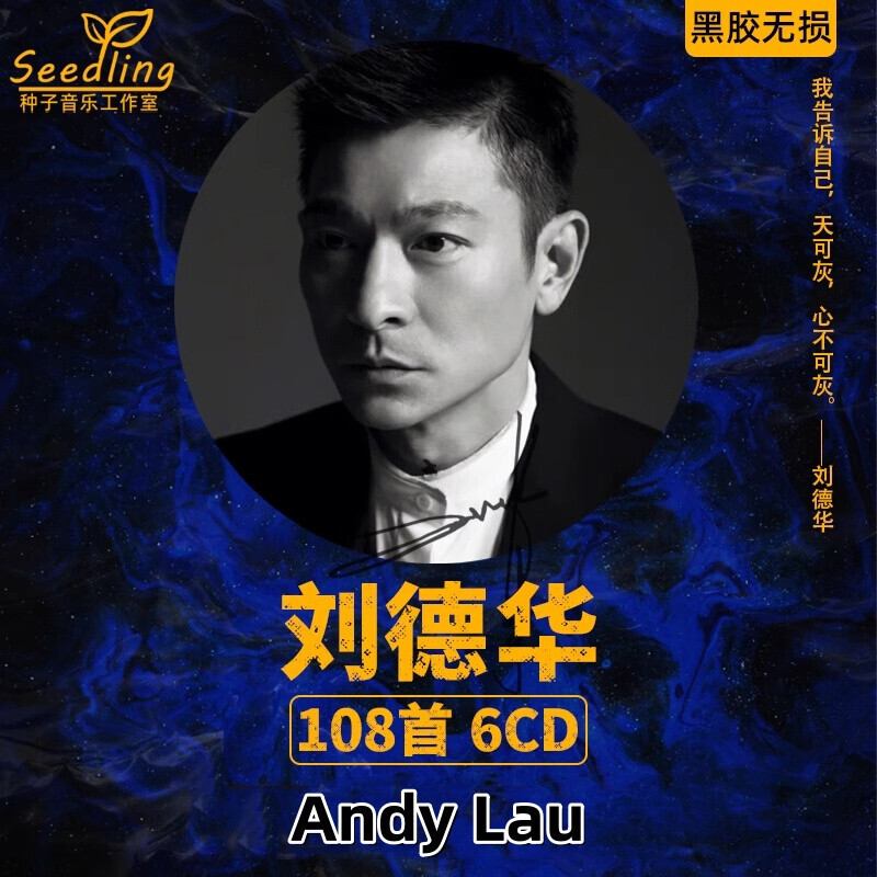 6CDs Andy Lau Pop Music Album Music Classical Songs Car CD 刘德华