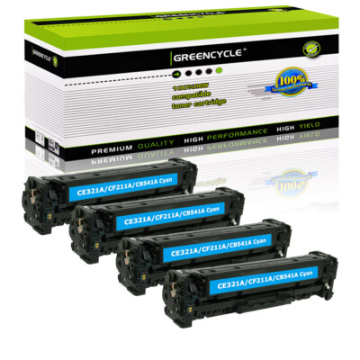 4PK CF211A Cyan Toner Cartridge For HP 131A LaserJet Pro 200 Color M251n M251nw