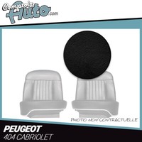 Bezug Vordersitze Leder Kunst Schwarz FüR Peugeot 404 Kabriolett