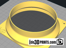 AntMiner S1 S3 S5 S7 S9 L3 120mm Fan Shroud Silencer to 4 Inch Vent duct