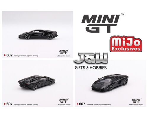 Mini GT Lamborghini Countach LPI 800-4 Nero Maia LHD MGT00607 1/64 - Imagen 10 de 10