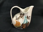 Vtg 50s-60s Red Wing Tampico Pitcher Hand Painted Melons Speckled 32 oz