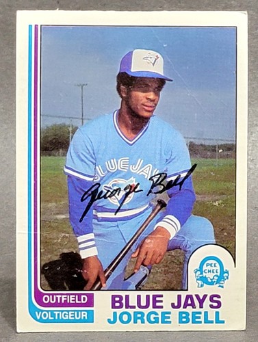 Jorge Bell #254 1982 O Pee Chee card