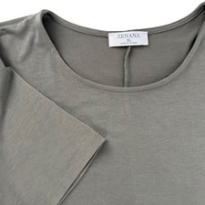 Zenana Women XL Olive Green Short Sleeve Pocket T-Shirt Swing Dress RS-9943D4