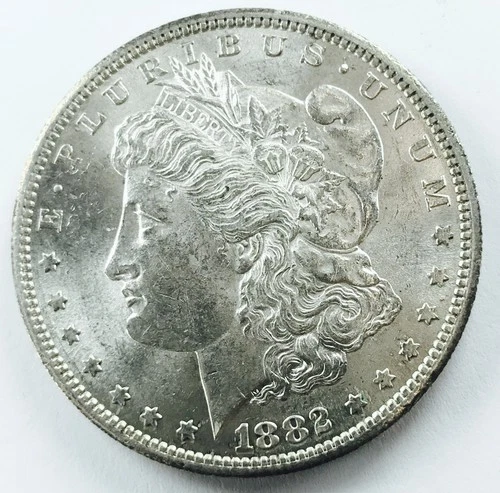 1882 S MORGAN DOLLAR! GEM BU+! UNBELIEVABLE FIND! FANTASTIC! AMAZING! NR #P2337