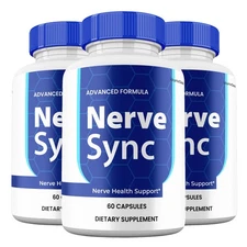 Nerve Sync Capsules, Max Strength Nerve Health Supplement, NerveSync (3 Pack)