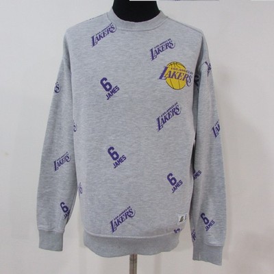 Herren NBA Lakers Crew Sweatshirt Baumwolle/Polyester Größe S Brustumfang 38/40 Sku Y13502