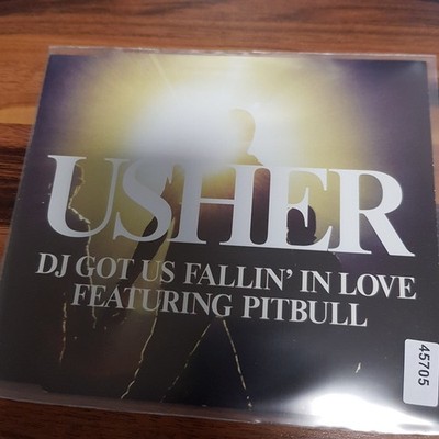 USHER dj got us fallin in love VG+/EX (MCD, Electronic, LaFace, 2010)