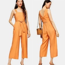 Topshop Jumpsuit Belted Crop US 6 NWT