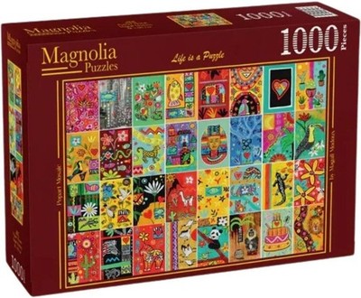 NEW Magnolia 1000 Pieces Jigsaw Puzzle Popart Mosaic