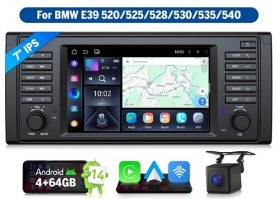 Eonon E39X7A Android 14 4+64G Autoradio für BMW E39 Navi Radio CarPlay Plug Play
