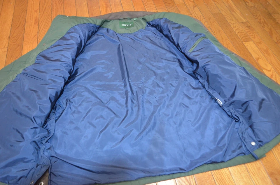 ORVIS RT7 QUILTED JACKET SIZE EXTRA LARGE GREEN NEW W/ DEFECT - Image 3 of 4