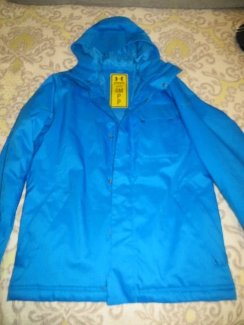 Under Armour Storm Coldgear Infrared Blue Ski Jacket, men's size S