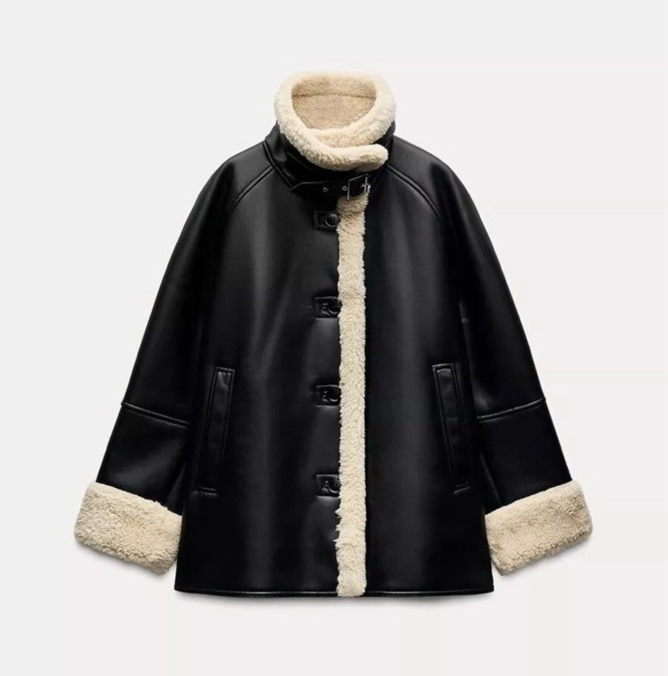 ALTRA ZARAZW COLLECTION GIACCA DOUBLE FACE NERA FW24 25 TAGLIE M REF. 3548 248