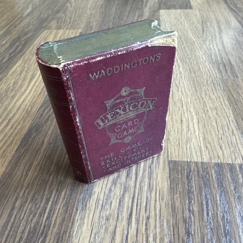 Antique Vintage Lexicon Card Game By Waddingtons Dated 1933 Complete Rare - Picture 18 of 18