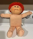 Vintage 1989 Short Red Headed Curly Cabbage Patch Doll Boy Dimple Very CLEAN!