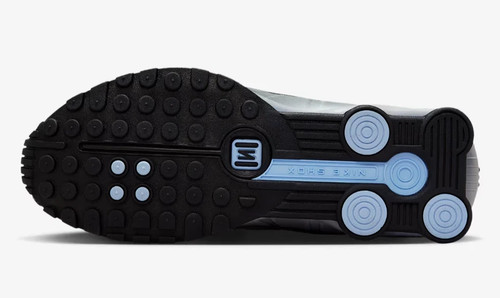 Nike Shox R4 Men's Sneakers Metallic Silver Psychic Blue Black HQ1988 004 - Picture 6 of 8
