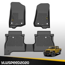 Fit For 2020-2025 Jeep Gladiator All Weather Tpe Floor Mats Protection Liners
