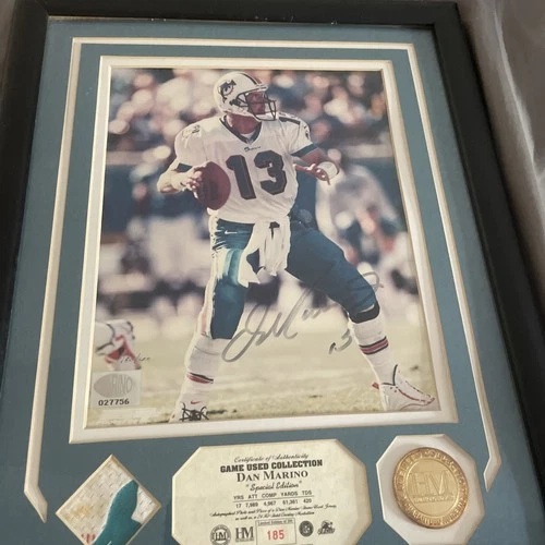 Dan Marino MIAMI DOLPHINS 8 x10 Famed autographed Photo COA BEAUTIFUL