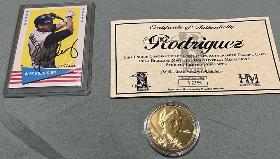 Moneda Alex Rodriguez Auto Y Buena Chapada Highland Foto 2 de 2