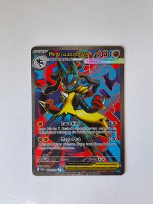 Mega-Lucario EX MEG 160/132 Mega Entwicklung, Deutsch, NM, Original PokemonKarte