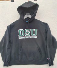 Delta State University Statesmen Black XL Champion Eco Fleece Hoodie 6312