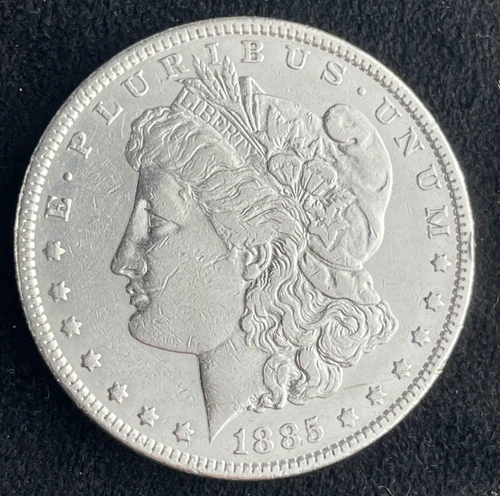 1885- $1 MORGAN SILVER DOLLAR, ESTATE SALE, BU, NICE COIN, COLLECTABLE, #0114