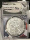 2022 American Silver Eagle ASE $1 ANACS MS70 1oz Coin 'American Flag' Holder