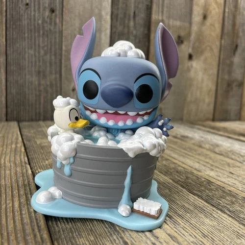 Funko Pop! Deluxe #1252 Stitch in Bathtub Hot Topic Expo Exclusive Disney EUC