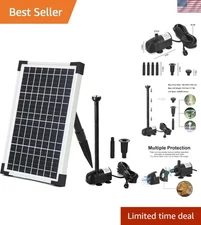 Durable 12W Solar Fountain Water Pump Kit - Perfect for Garden Decor & Pools