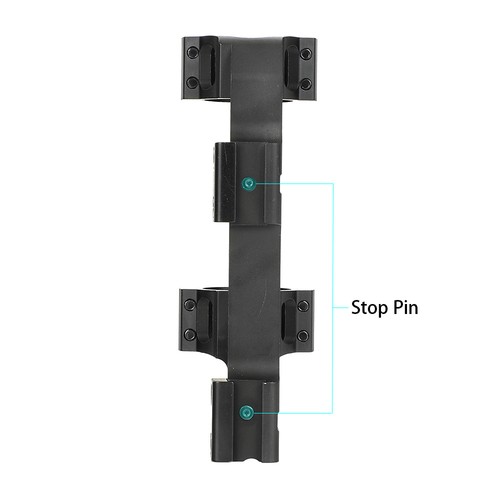 25.4mm/30mm Riflescope Mount Aluminum Alloy with Bubble Level Black 160g - Foto 7 di 8