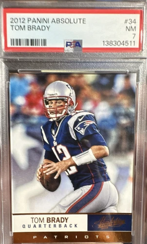 2012 Panini Absolute - Tom Brady #34 GRADED PSA 7