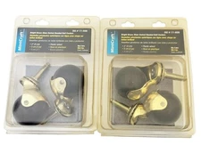 MintCraft #171-8600 Lot of 4 Bright Brass Stem Swivel Hooded Ball Casters New