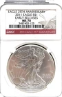 2011 Eagle S$1 Early Releases MS 70 NGC Eagle 25th Anniversary 3487403-125