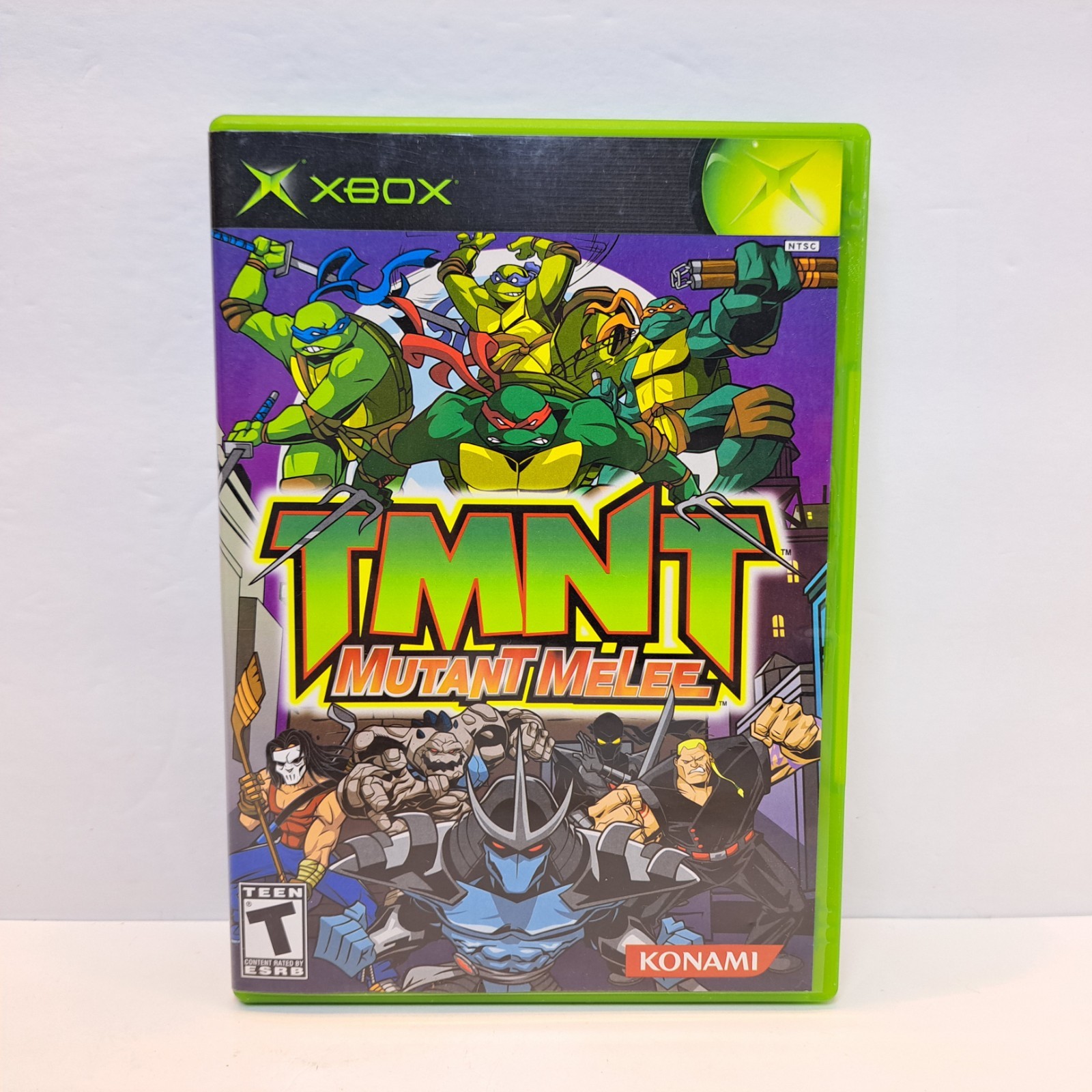 TMNT Mutant Melee (Xbox, 2005) Cib Completo con Manual PROBADO Funciona