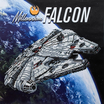 Diamond Dotz Millennium Falcon - Diamond Painting Kit - 20.28 - 20.28 in