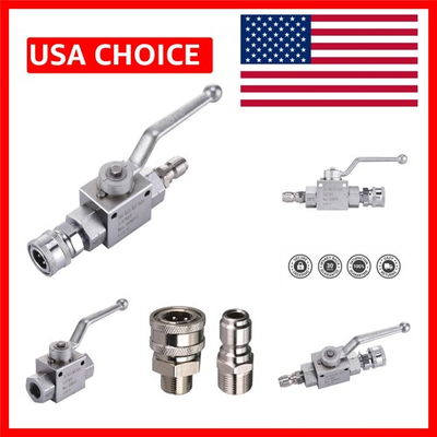 #ad Compact Stainless Steel High Pressure Washer Valve Kit 3 8 Inch Compatibility $43.69