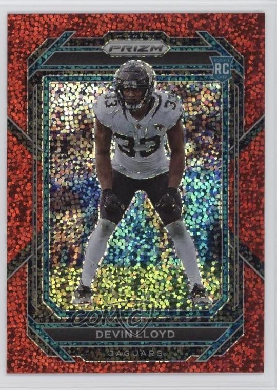 2022 Panini Prizm Rookies Red Sparkle Prizm Devin Lloyd #376 1s8f