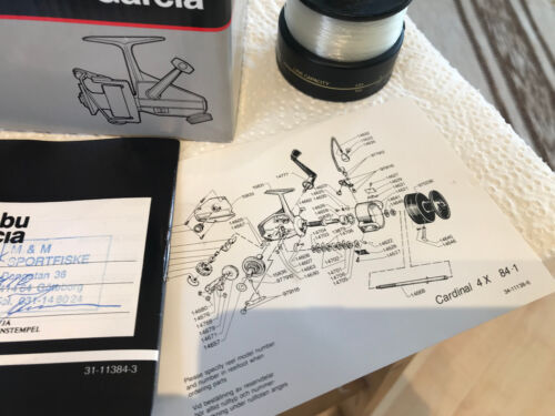 ABU Cardinal C4X vintage reel+box+papers+spool in excellent condition andworking - Bild 13 von 14