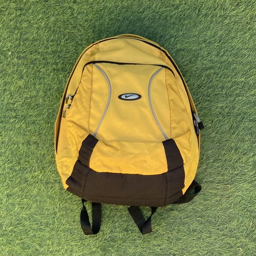 yellow and black nike backpack