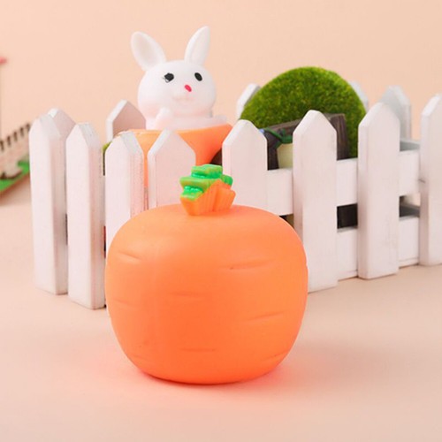 fr Easter Carrot Rabbit Fidget Toy Cute Bunny Stress Relief Toy Decompression To - Photo 6/18