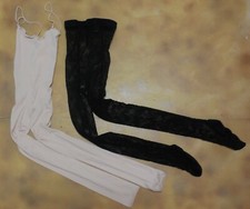 Capezio 3400 Blk Back Seamed Fishnet Tights MS Pink Bodytights Adlt New Defect