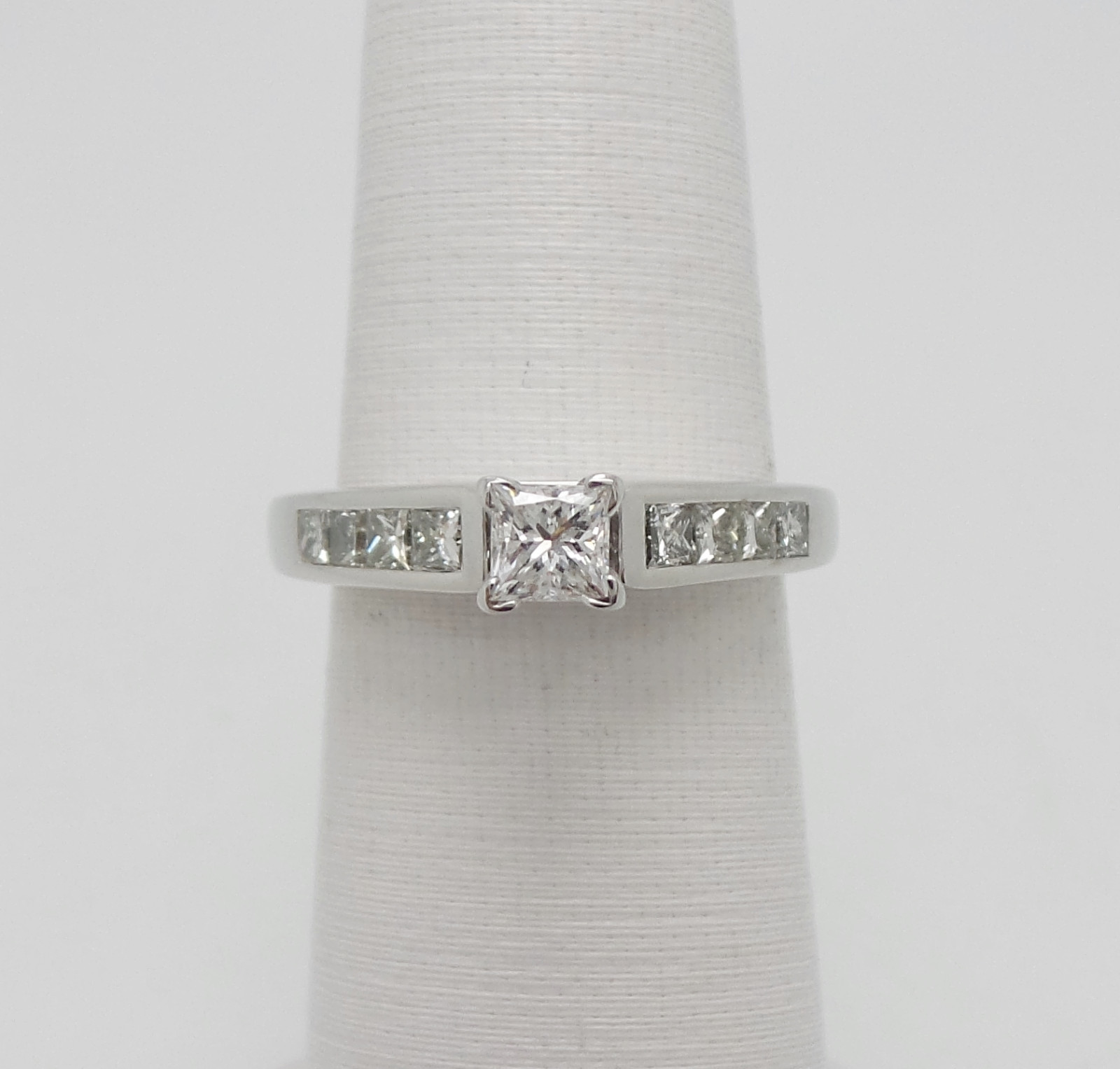 1CT Natural Diamond Anniversary Engagement Wedding Bridal Ring 14K White Gold