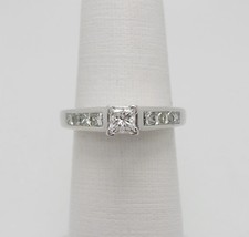 1CT Natural Diamond Anniversary Engagement Wedding Bridal Ring 14K White Gold