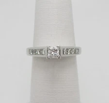 1CT Natural Diamond Anniversary Engagement Wedding Bridal Ring 14K White Gold