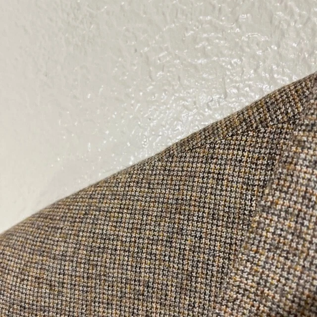 Brioni Augusto 棕色橙色编织 100% 纯羊绒运动外套夹克 42L — 第 2/4 张图片