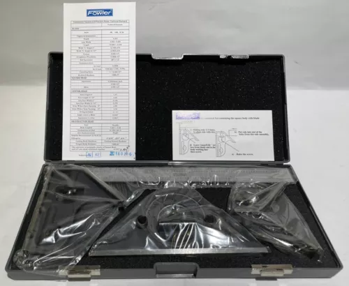 Fowler - 52-370-012-0 - 4 Piece Combination Square Set With 12" Blade - New