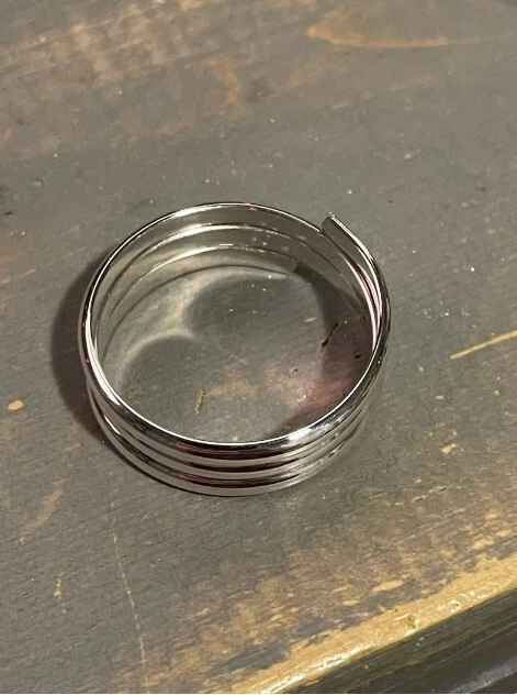 Anillo de plata 925 de metal macizo para mujer elegante uso diario dedo del pie grande Foto 2 de 4