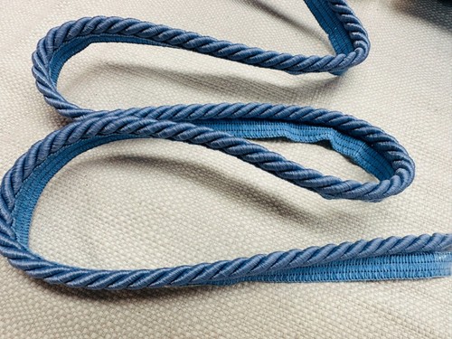 7mm Flanged Piping Cord Metallic Twisted Rope Decor Trim Cushion - Any Length - Picture 28 of 42